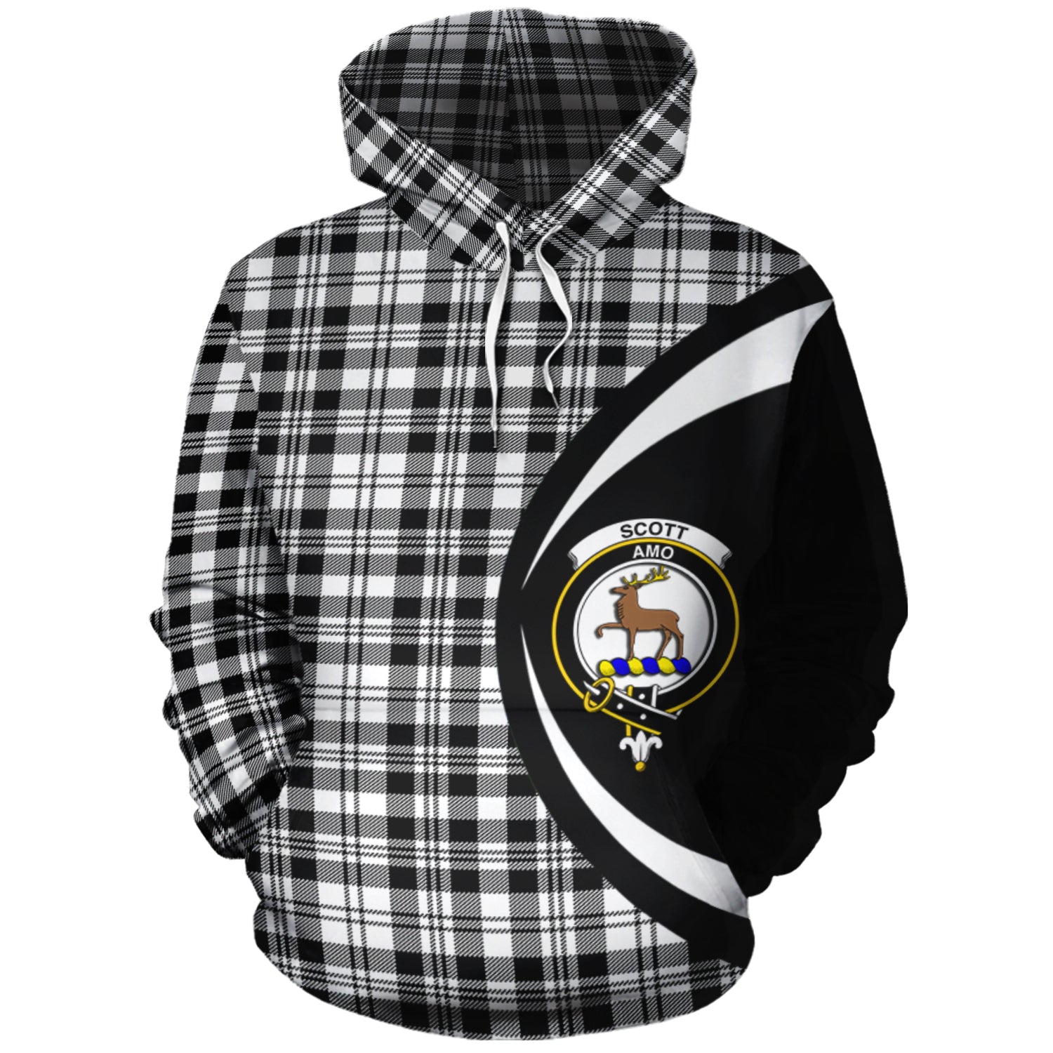 scottish-scott-black-white-clan-crest-circle-style-tartan-hoodie