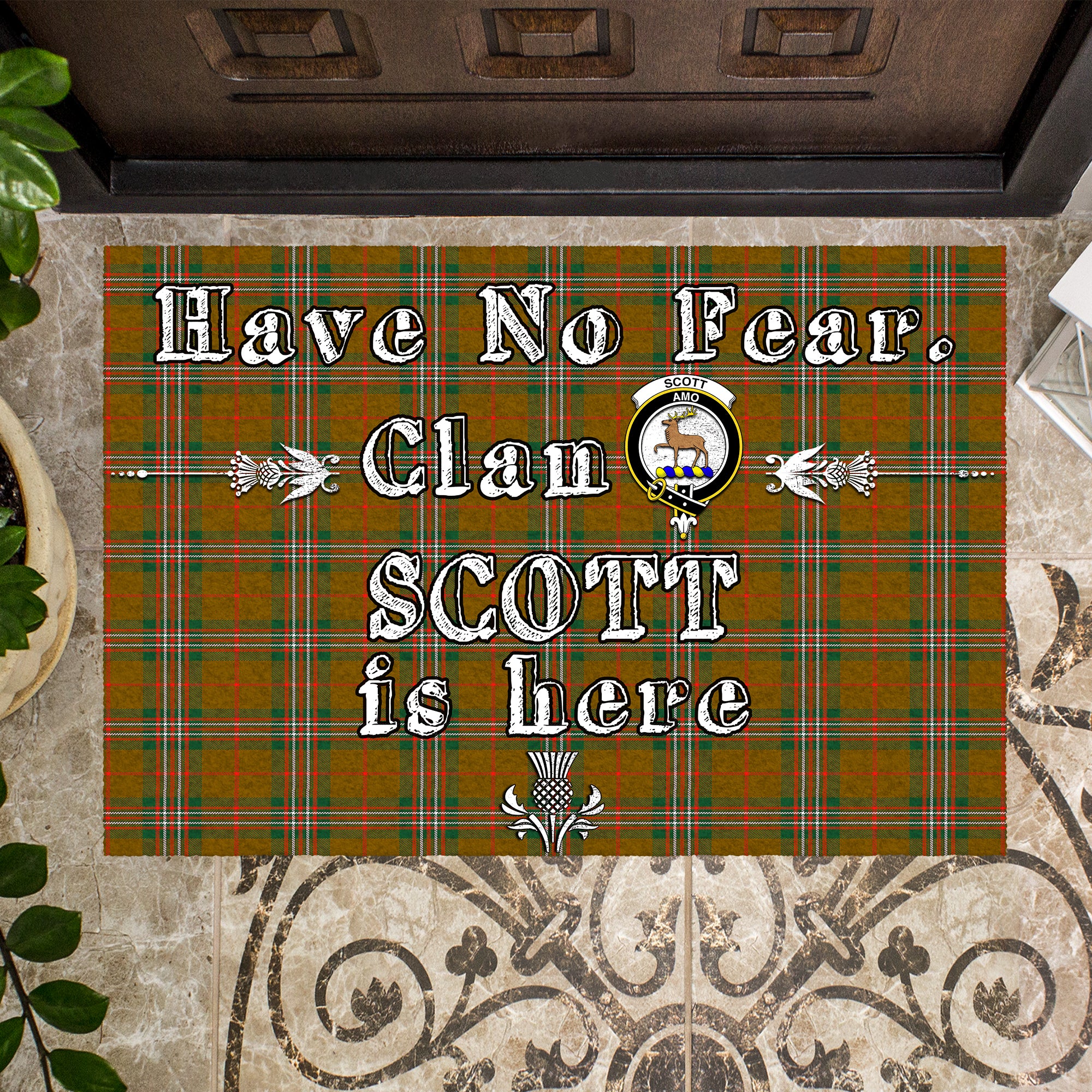 scott-brown-modern-clan-tartan-door-mat-family-crest-have-no-fear-tartan-door-mat