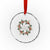 Scottish Celtic Xmas Nollaig Chridheil Crystal Glass Ornament Xmas Wreath TS11