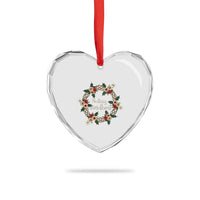 Scottish Celtic Xmas Nollaig Chridheil Heart Crystal Glass Ornament Xmas Wreath - Wonder Print Shop