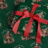 Scottish Christmas Wrapping Paper Roll Nollaig Chridheil Gaelic Xmas Higland Cow - Wonder Print Shop