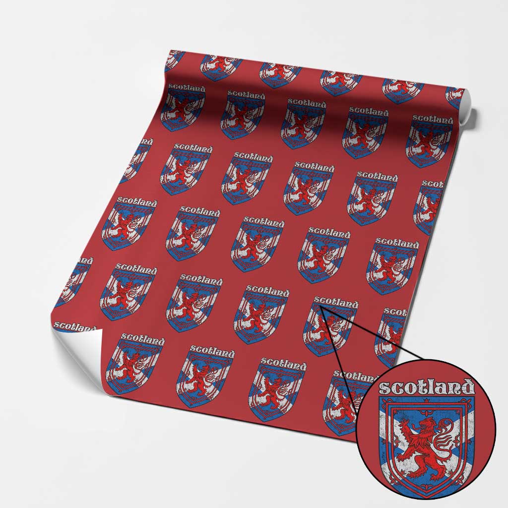 Scottish Pride Wrapping Paper Roll Scottish Rampant Lion Flag Scotland Coat of Arms - Wonder Print Shop