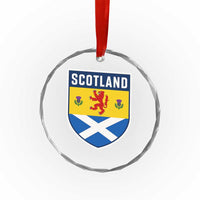 Scottish Rampant Lion Scotland Coat of Arms National Pride Crystal Glass Ornament