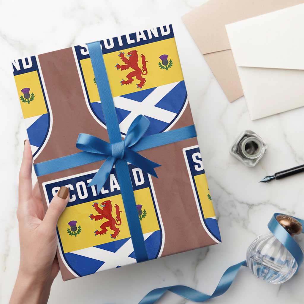 Scottish Rampant Lion Scotland Coat of Arms National Pride Wrapping Paper Roll