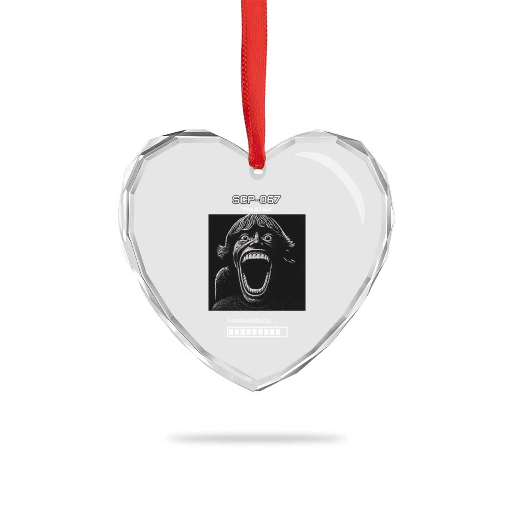 SCP 67 Mason The 6 7 Kid Meme Heart Crystal Glass Ornament Six Seven Boy Horror Edit - Wonder Print Shop