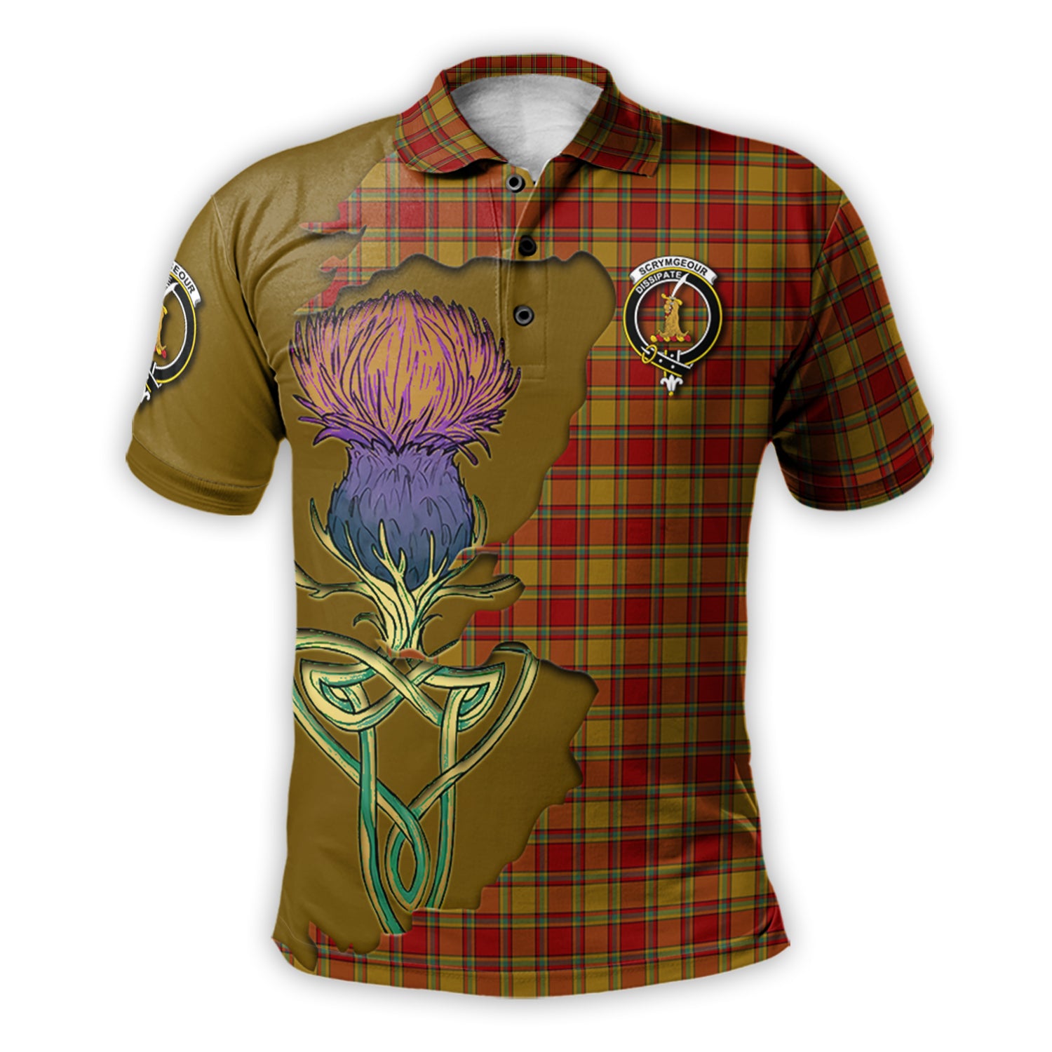scrymgeour-tartan-family-crest-polo-shirt-tartan-plaid-with-thistle-and-scotland-map-polo-shirt
