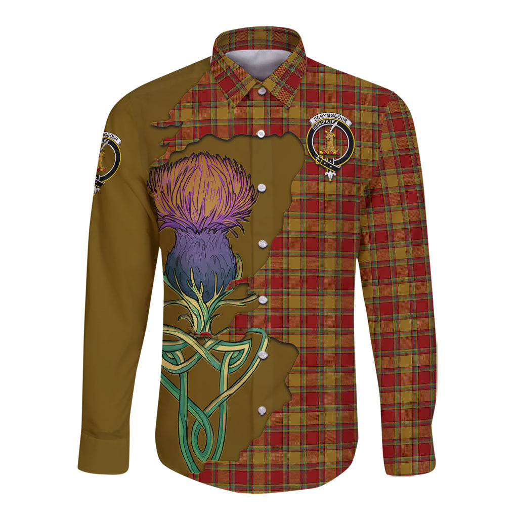 scrymgeour-tartan-plaid-long-sleeve-button-down-shirt-tartan-crest-with-thistle-and-scotland-map-long-sleeve-button-shirt
