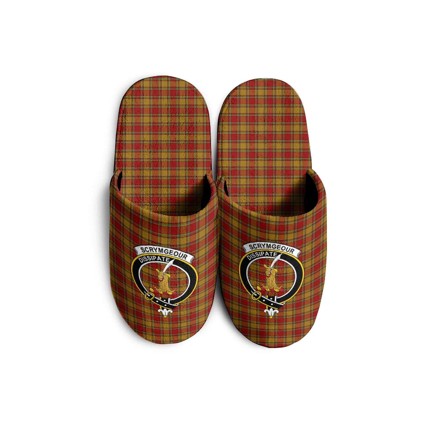 scrymgeour-tartan-crest-slippers-famiy-crest-plaid-slippers