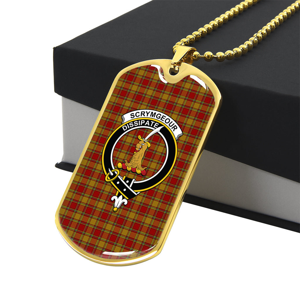scrymgeour-tartan-family-crest-gold-military-chain-dog-tag