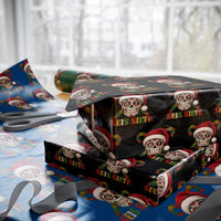 Seis Siete Christmas Meme Wrapping Paper Roll Sugar Skull 67 Santa Hat Candy Canes - Wonder Print Shop
