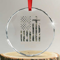 Send Barron Crystal Glass Ornament Vintage American Flag Camo Hashtag Protest Meme
