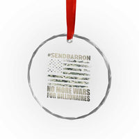 Send Barron Crystal Glass Ornament Vintage American Flag Camo Soldier Hashtag Meme
