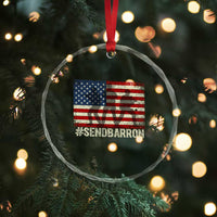 Send Barron Crystal Glass Ornament Vintage American Flag Soldier Hashtag Internet Meme