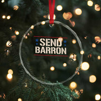Send Barron Crystal Glass Ornament Viral Hashtag Political Protest