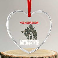 Send Barron Heart Crystal Glass Ornament No More Wars For Billionaires