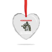 Send Barron Heart Crystal Glass Ornament No More Wars For Billionaires