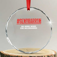 Send Barron Meme Crystal Glass Ornament Funny Political Hashtag Viral Internet