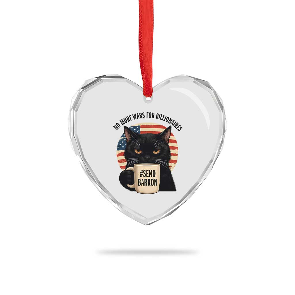 Send Barron Meme Heart Crystal Glass Ornament Funny Cat Sarcastic Political