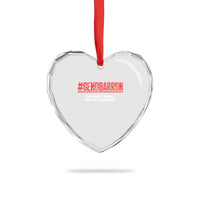 Send Barron Meme Heart Crystal Glass Ornament Funny Political Hashtag Viral Internet