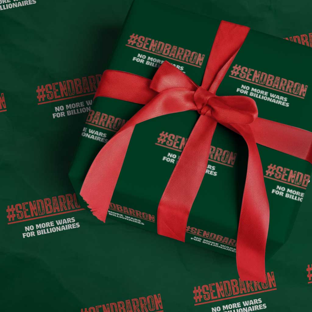 Send Barron Meme Wrapping Paper Roll Funny Political Hashtag Viral Internet