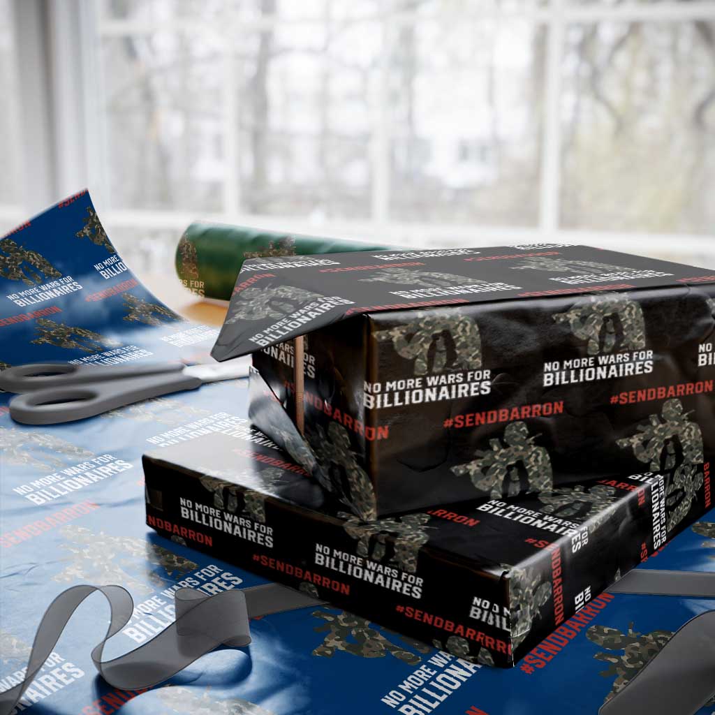Send Barron Wrapping Paper Roll No More Wars For Billionaires