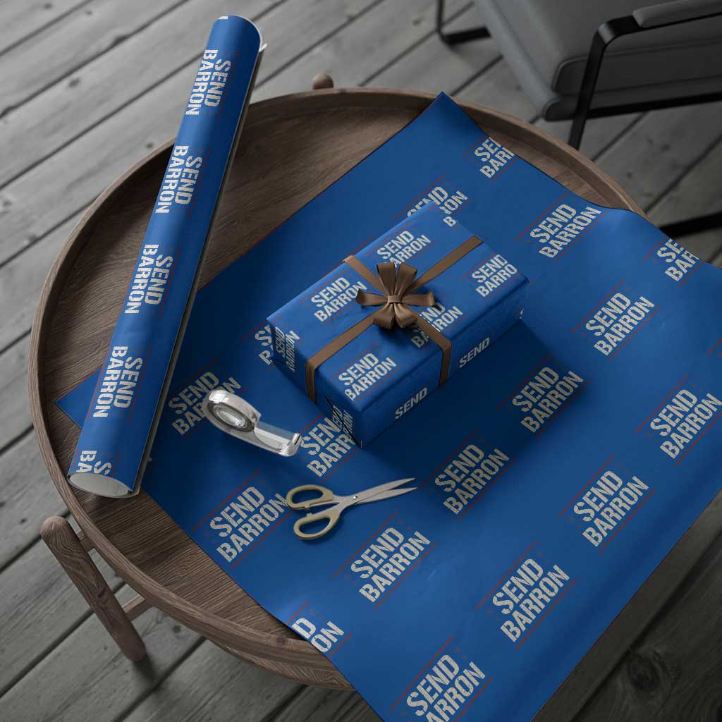 Send Barron Wrapping Paper Roll Viral Hashtag Political Protest