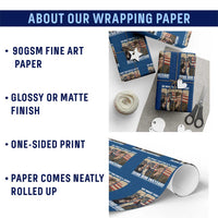 Send Barron Wrapping Paper Roll We Want You For US Army