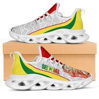 Senegal 2026 Football Clunky Sneakers Go Lions African Pattern Curve Stylized - Wonder Print Shop