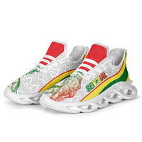 Senegal 2026 Football Clunky Sneakers Go Lions African Pattern Curve Stylized - Wonder Print Shop