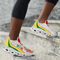 Senegal 2026 Football Clunky Sneakers Go Lions African Pattern Curve Stylized - Wonder Print Shop