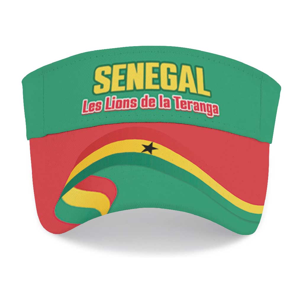 Senegal 2026 Football Sun Visor Cap Go Lions de la Teranga