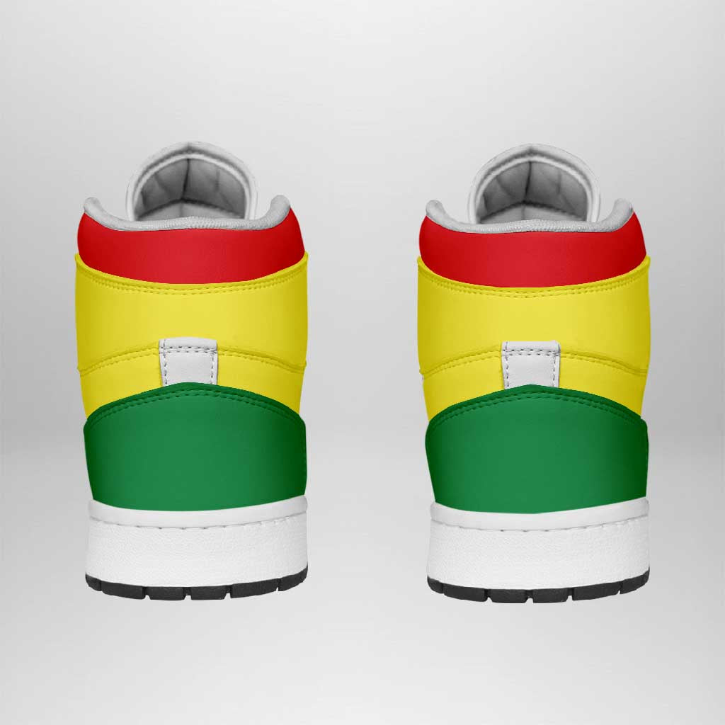 Senegal High Sneakers AJ1 Classic National Flag Style - Wonder Print Shop