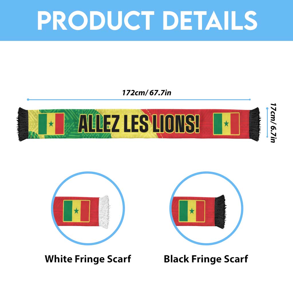 Senegal Kappu Adduna Soccer Scarf Teranga Textile Edition