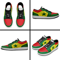 Senegal Low Sneakers Classic National Flag Style - Wonder Print Shop