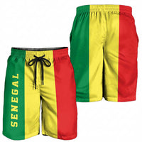 Senegal Shorts for Men National Flag Colors - Wonder Print Shop