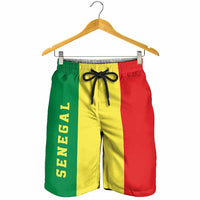 Senegal Shorts for Men National Flag Colors - Wonder Print Shop