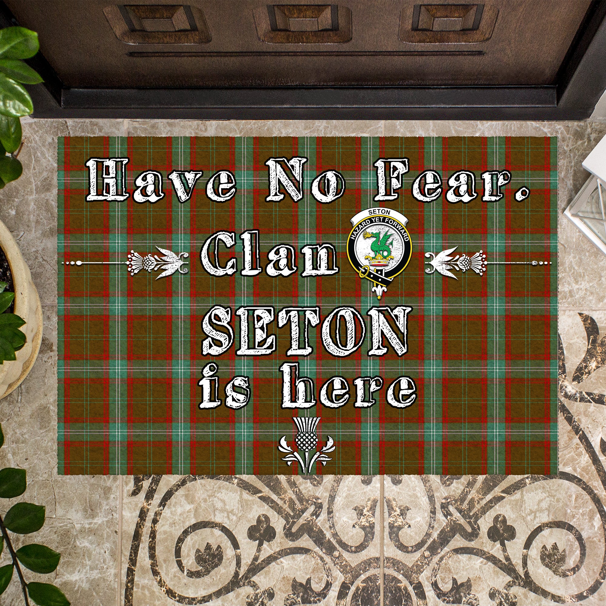 seton-hunting-clan-tartan-door-mat-family-crest-have-no-fear-tartan-door-mat