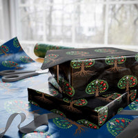Seven Candles Of Kwanzaa Tree Of Life Wrapping Paper Roll African Heritage Gift - Wonder Print Shop