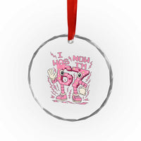 Seven Years Old Birthday Girl Crystal Glass Ornament I Was 6 Now I Am 7 - Wonder Print Shop