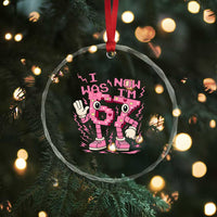 Seven Years Old Birthday Girl Crystal Glass Ornament I Was 6 Now I Am 7 - Wonder Print Shop
