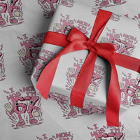 Seven Years Old Birthday Girl Wrapping Paper Roll I Was 6 Now I Am 7 - Wonder Print Shop