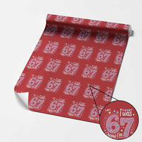 Seventh Birthday Girl Wrapping Paper Roll I Was 6 Now I Am 7 Meme - Wonder Print Shop