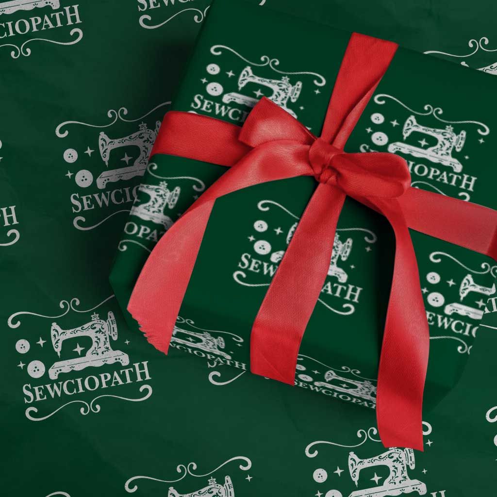 Sewing Lover Wrapping Paper Roll Sewciopath Quilter Gift