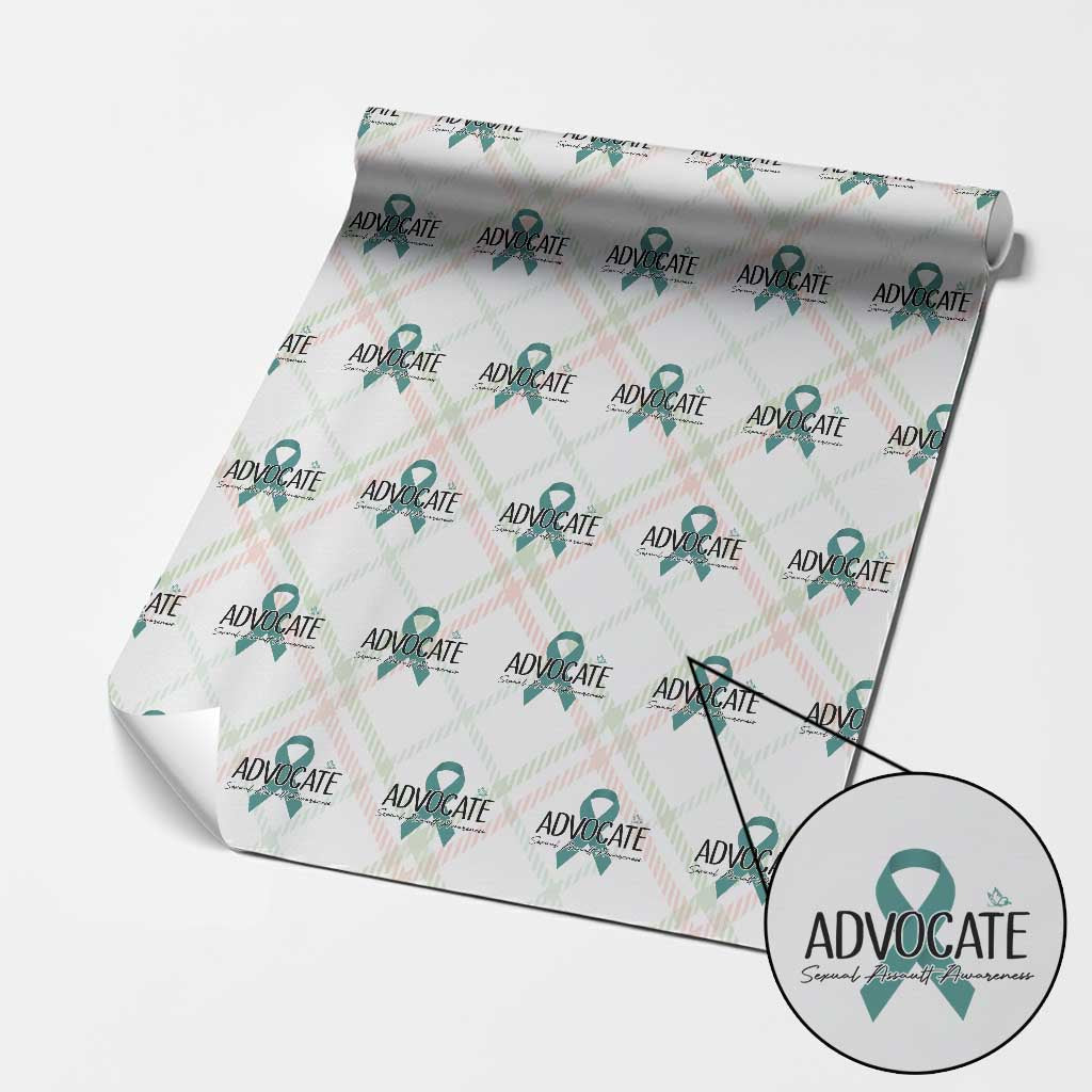 Sexual Assault Awareness Advocate Wrapping Paper Roll