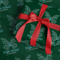 Sexual Assault Awareness Butterfly Ribbon Wrapping Paper Roll
