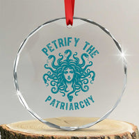Sexual Assault Awareness Crystal Glass Ornament Petrify The Patriarchy Medusa Feminism