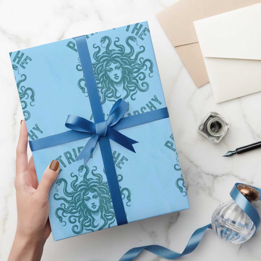 Sexual Assault Awareness Wrapping Paper Roll Petrify The Patriarchy Medusa Feminism