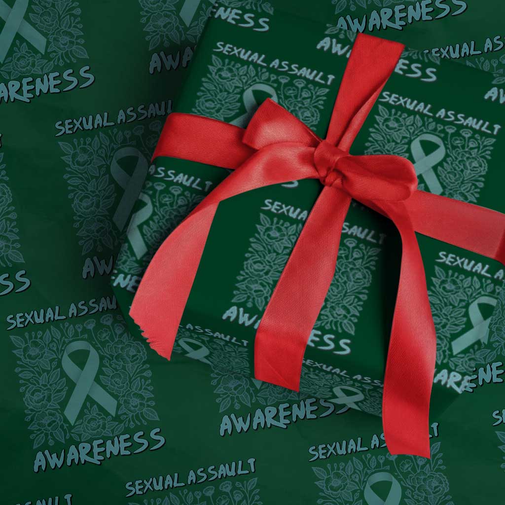 Sexual Assault Awareness Month Wrapping Paper Roll