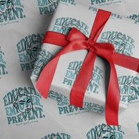 Sexual Assault Awareness Prevention Wrapping Paper Roll Educate Empower Prevent Women's Right