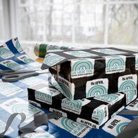 Sexual Assault Awareness Wrapping Paper Roll In April We Wear Teal Ribbon